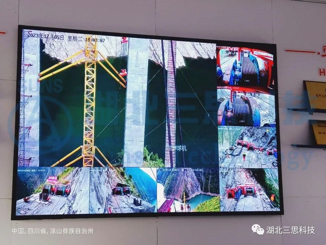 跨越678m，纜索式起重機(jī)智能吊裝安全監(jiān)控系統(tǒng)助力橋梁建設(shè)安全！